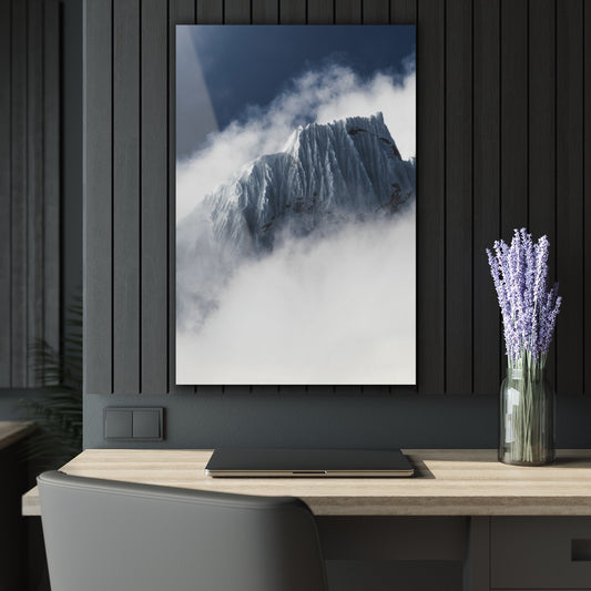 Cloudy Mount Premium Acrylic Wall Art