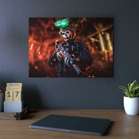 COD Ghost 4K Aluminium Composite Wall Art