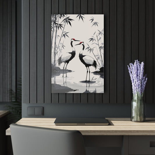 Love Birds Premium Acrylic Wall Art