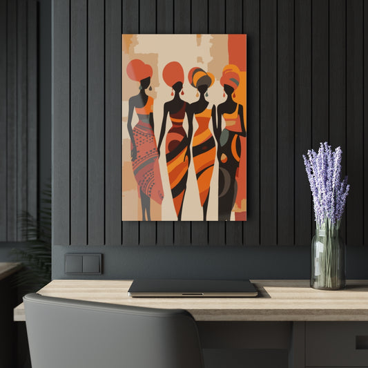 4 Women Premium Acrylic Wall Art