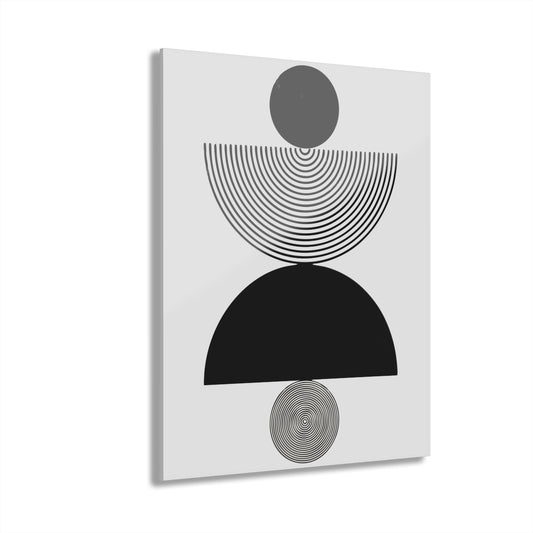 Black & White Boho 3 Set Premium Acrylic Wall Art