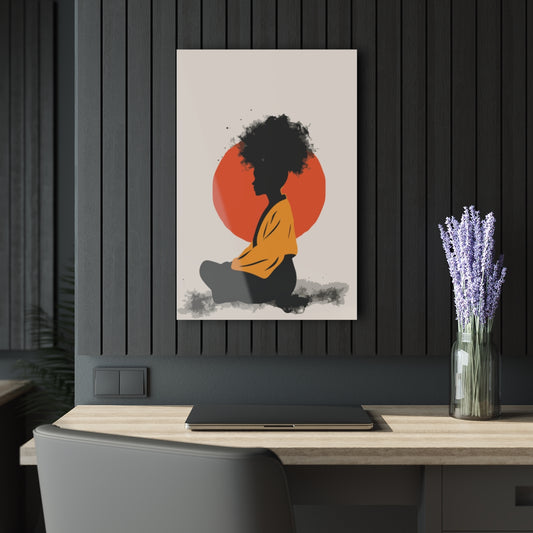 Lone Girl Premium Acrylic Wall Art