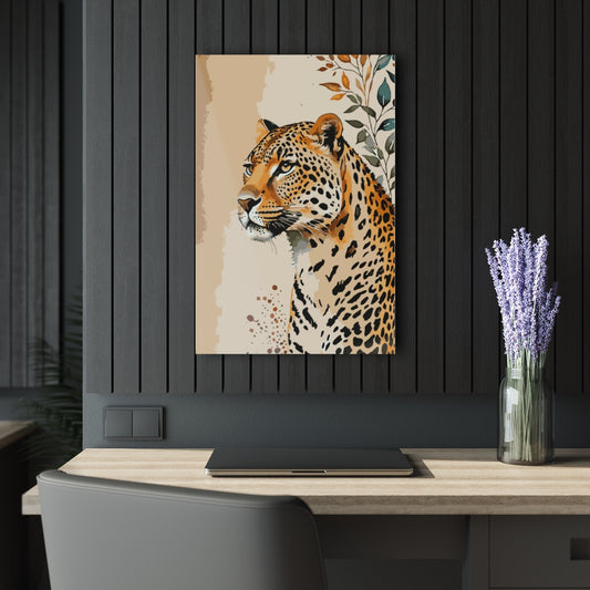Leopard Sketch Premium Acrylic Wall Art