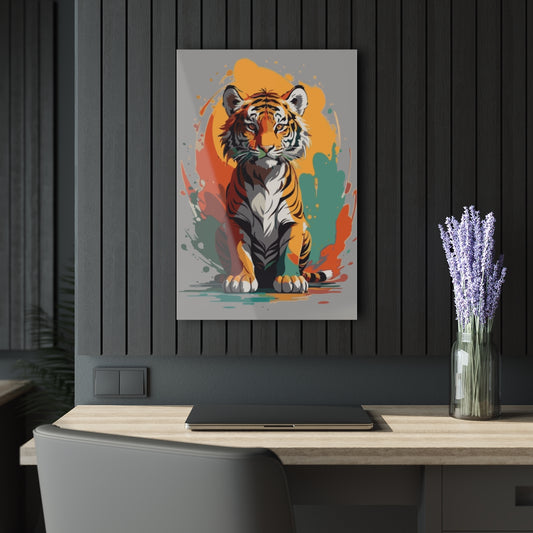 Young Tiger Premium Acrylic Wall Art