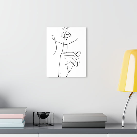 0001 Line Art Premium Acrylic Wall Art