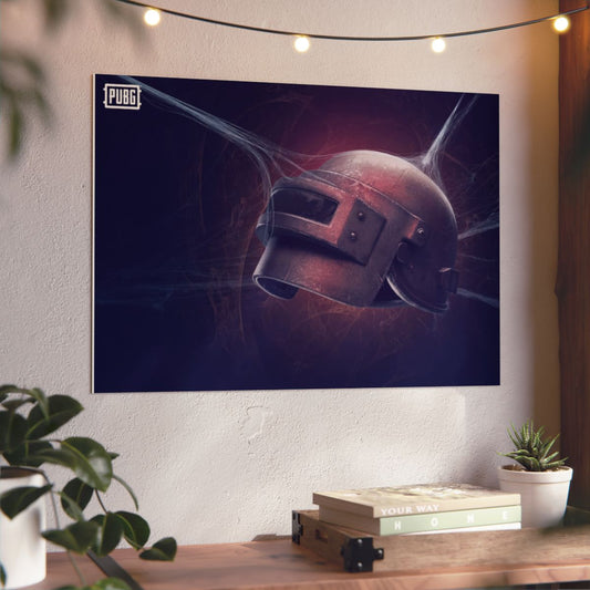 PUBG Helmet 4K Aluminium Composite Wall Art