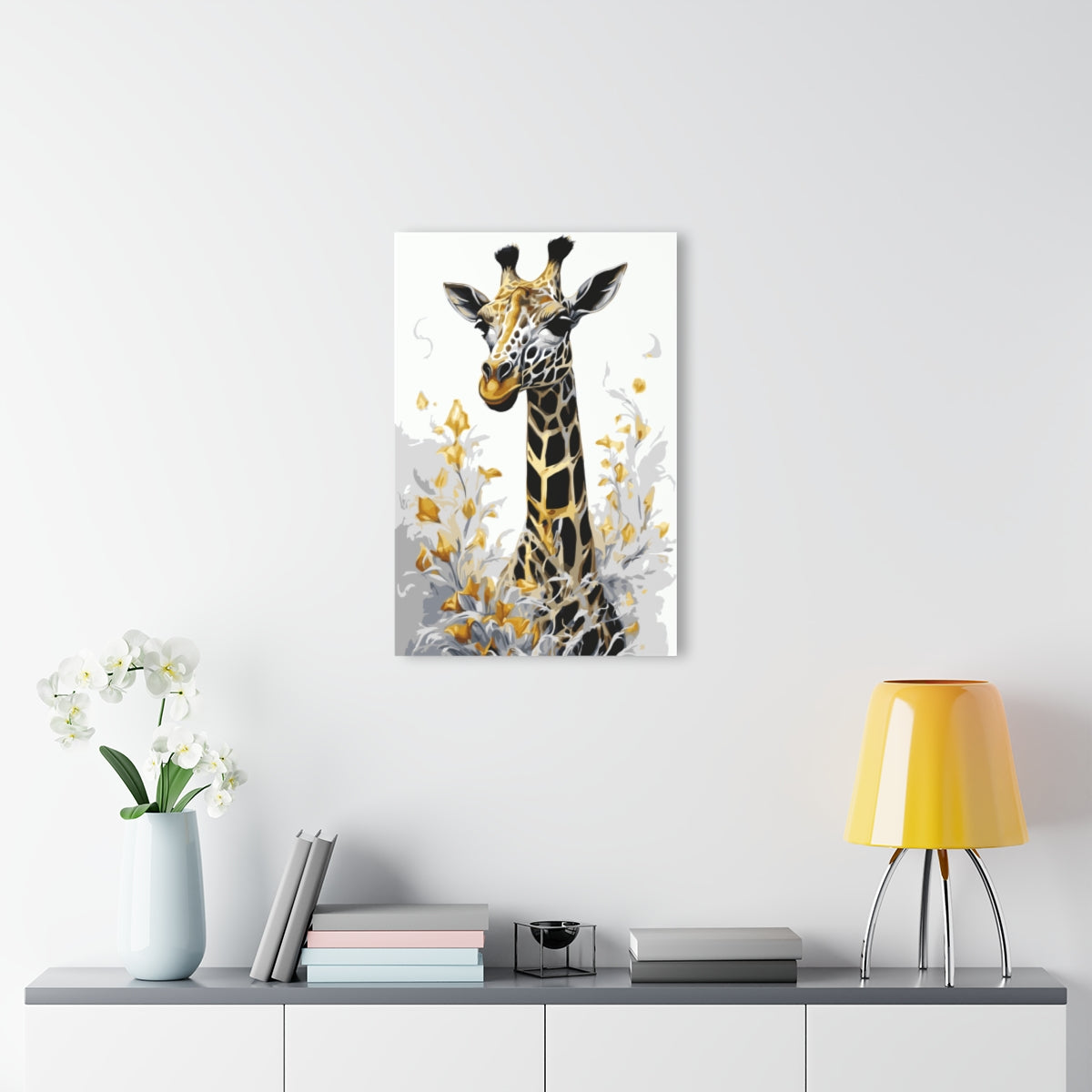 Golden Giraffe Premium Acrylic Wall Art