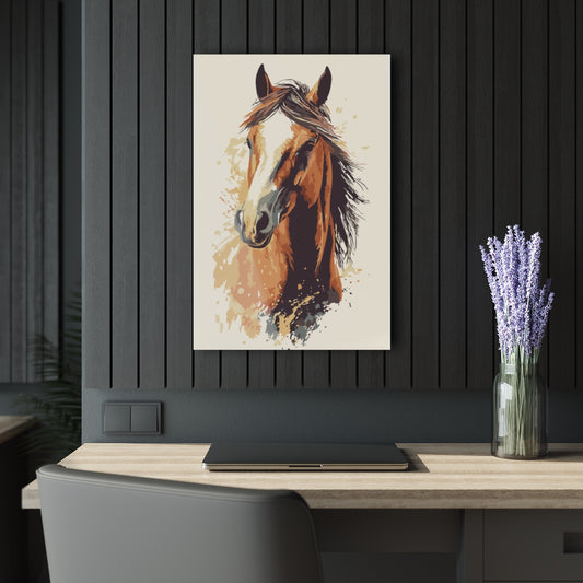 Horse Sketch Premium Acrylic Wall Art