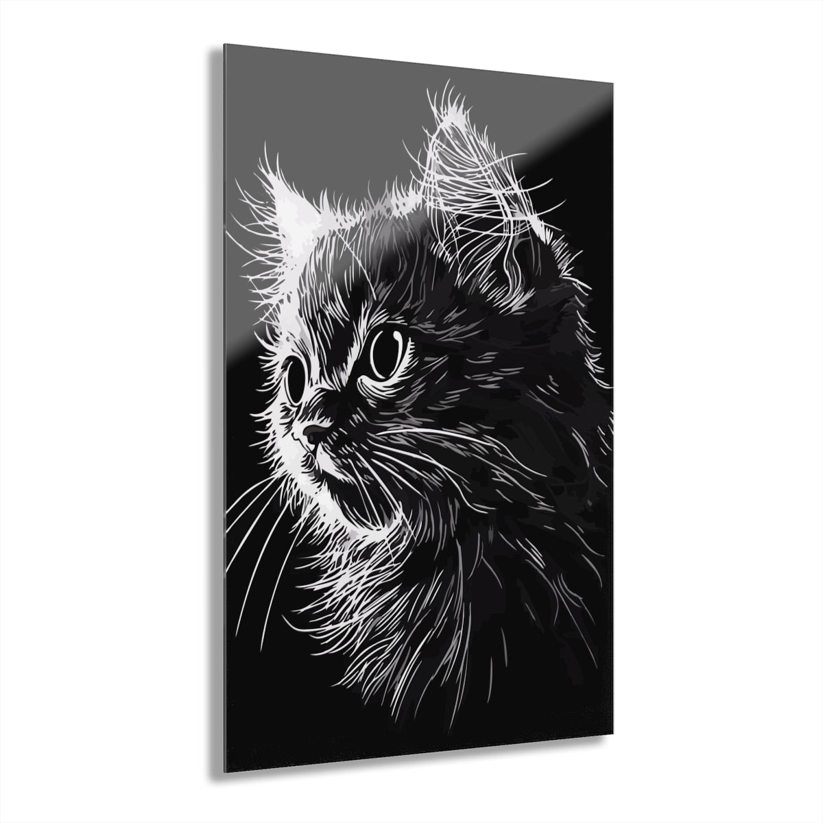 Dark Kitty Premium Acrylic Wall Art