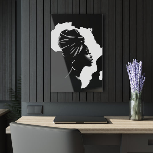 African Face Premium Acrylic Wall Art