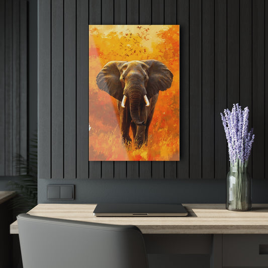 Wild Elephant Premium Acrylic Wall Art