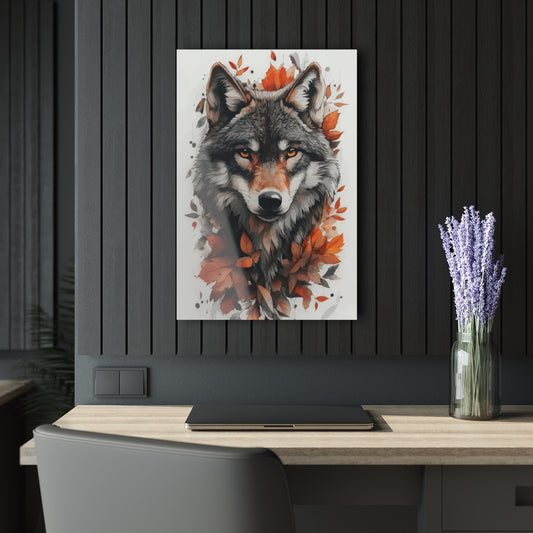 Alpha Wolf Premium Acrylic Wall Art