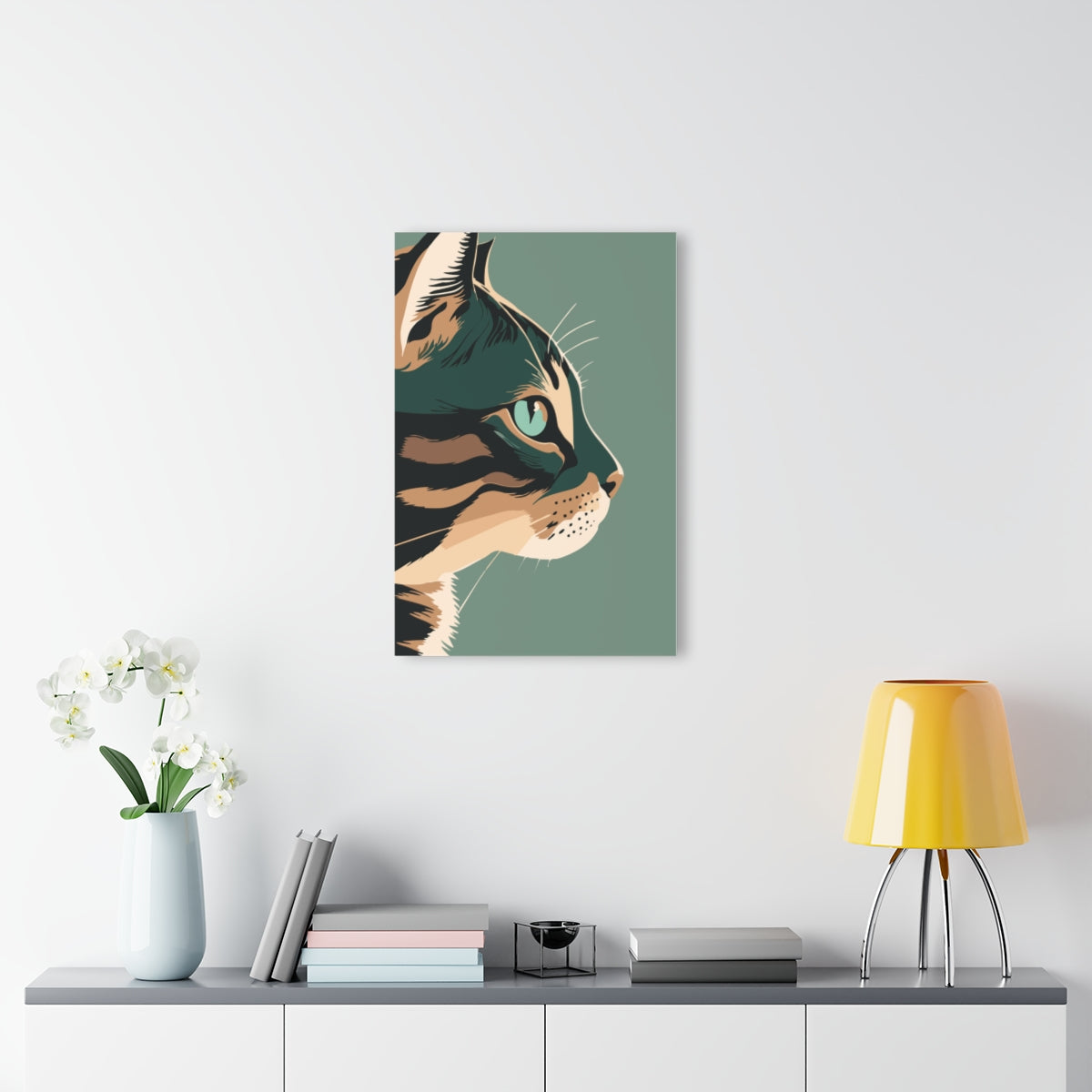Cat Face Premium Acrylic Wall Art