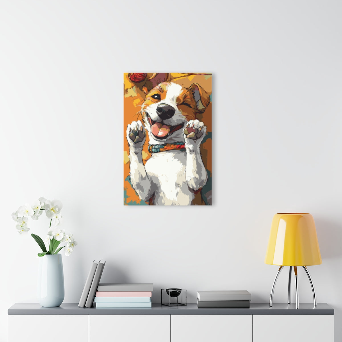 Happy Puppy Premium Acrylic Wall Art