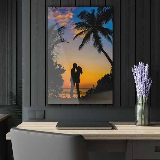 Tropic Kiss Premium Acrylic Wall Art