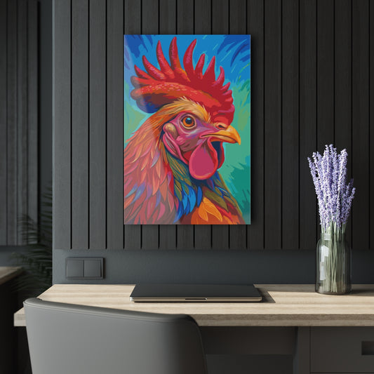 A Cock Premium Acrylic Wall Art