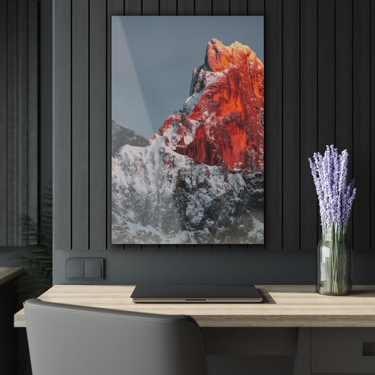 Red Mount Premium Acrylic Wall Art