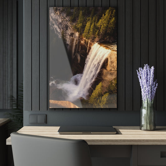 Mount Waterfall Premium Acrylic Wall Art