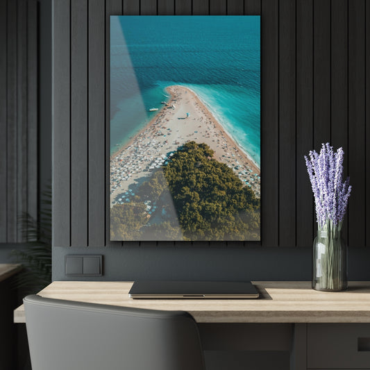 Blue Island Premium Acrylic Wall Art