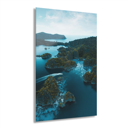 Blue Late Premium Acrylic Wall Art