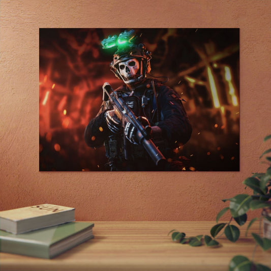 COD Ghost 4K Aluminium Composite Wall Art