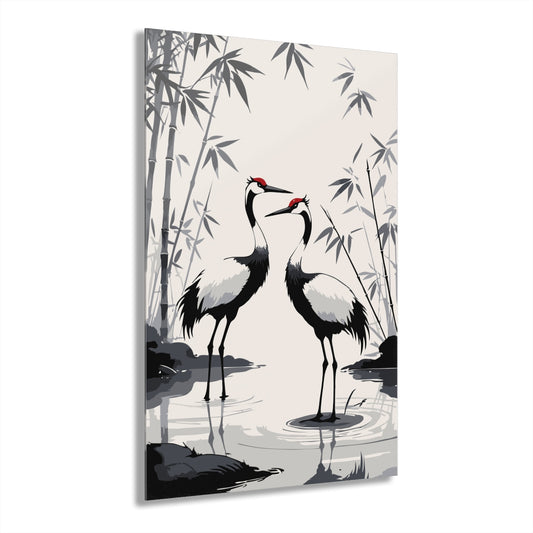 Love Birds Premium Acrylic Wall Art