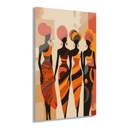 4 Women Premium Acrylic Wall Art