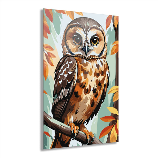 Owl Bird Premium Acrylic Wall Art