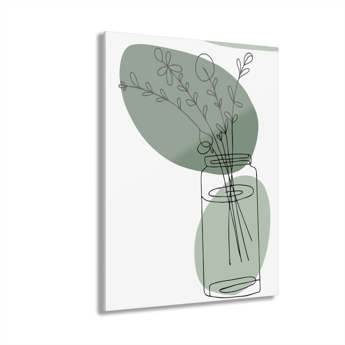 Green Boho 3 Set Premium Acrylic Wall Art