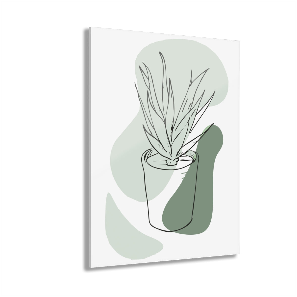 Green Boho 3 Set Premium Acrylic Wall Art