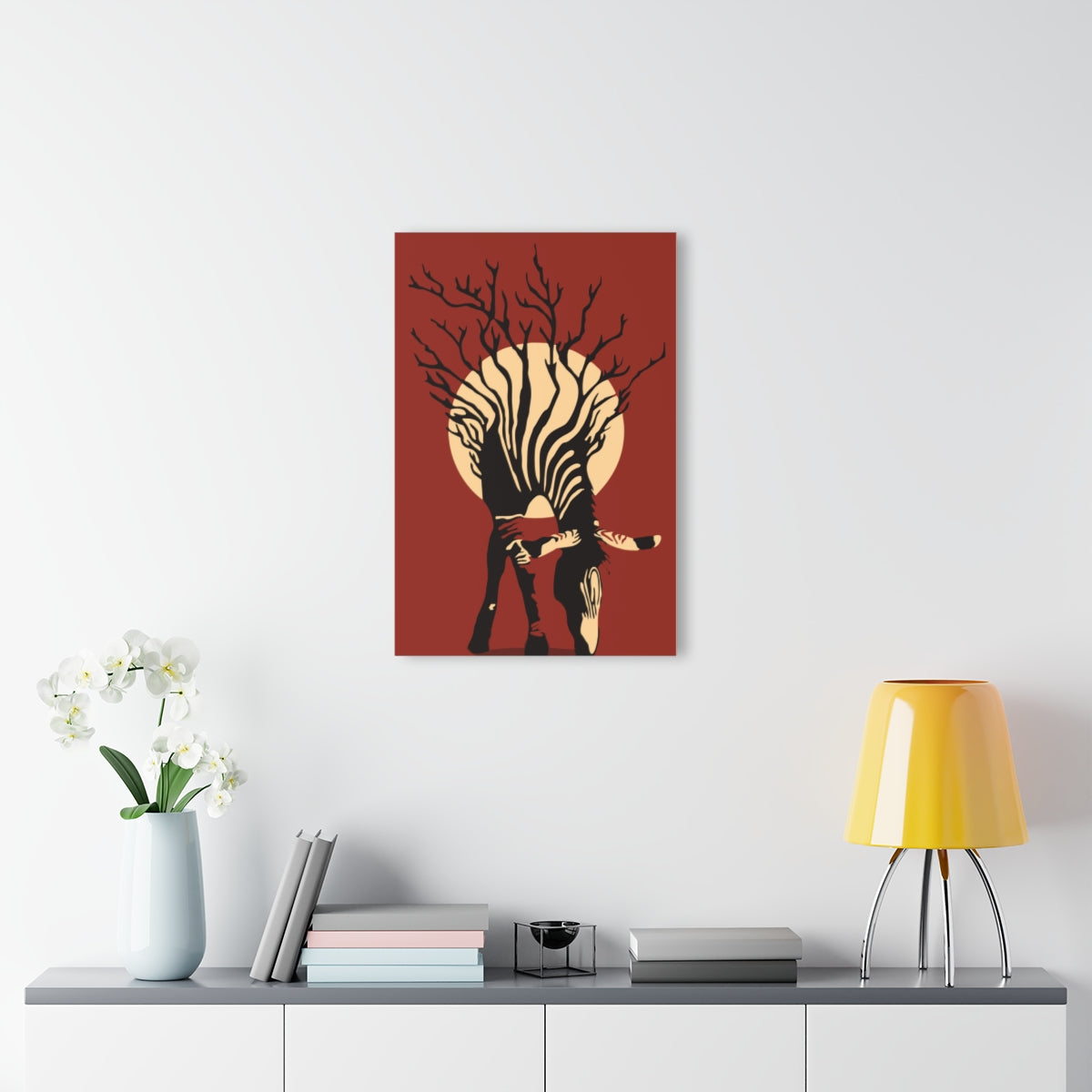 Moon Animal Premium Acrylic Wall Art