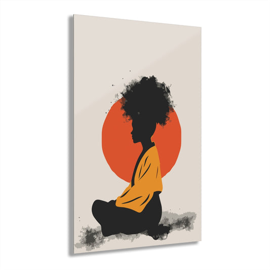 Lone Girl Premium Acrylic Wall Art