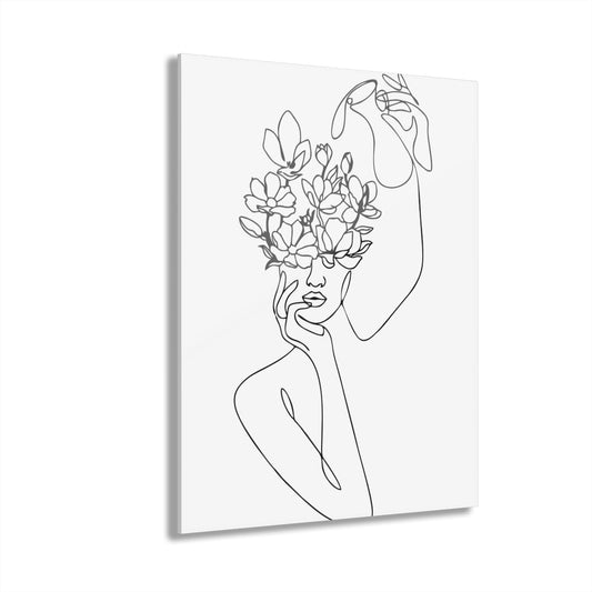 0123 Line Art Premium Acrylic Wall Art
