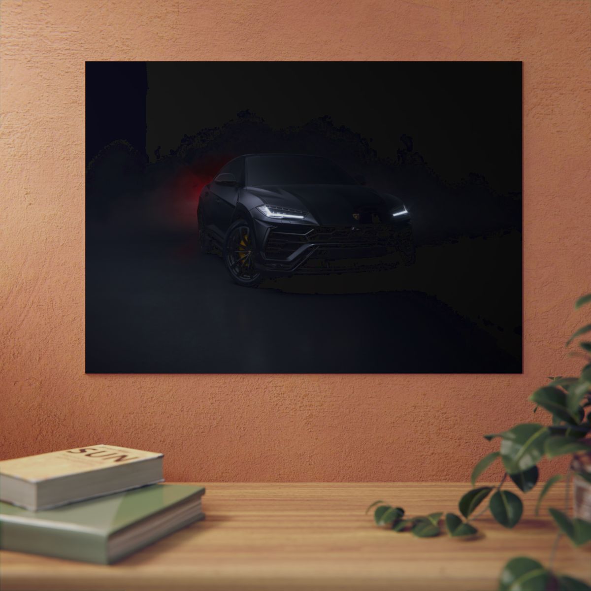 Black Urus 4K Aluminium Composite Wall Art