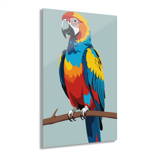 Talking Bird Premium Acrylic Wall Art