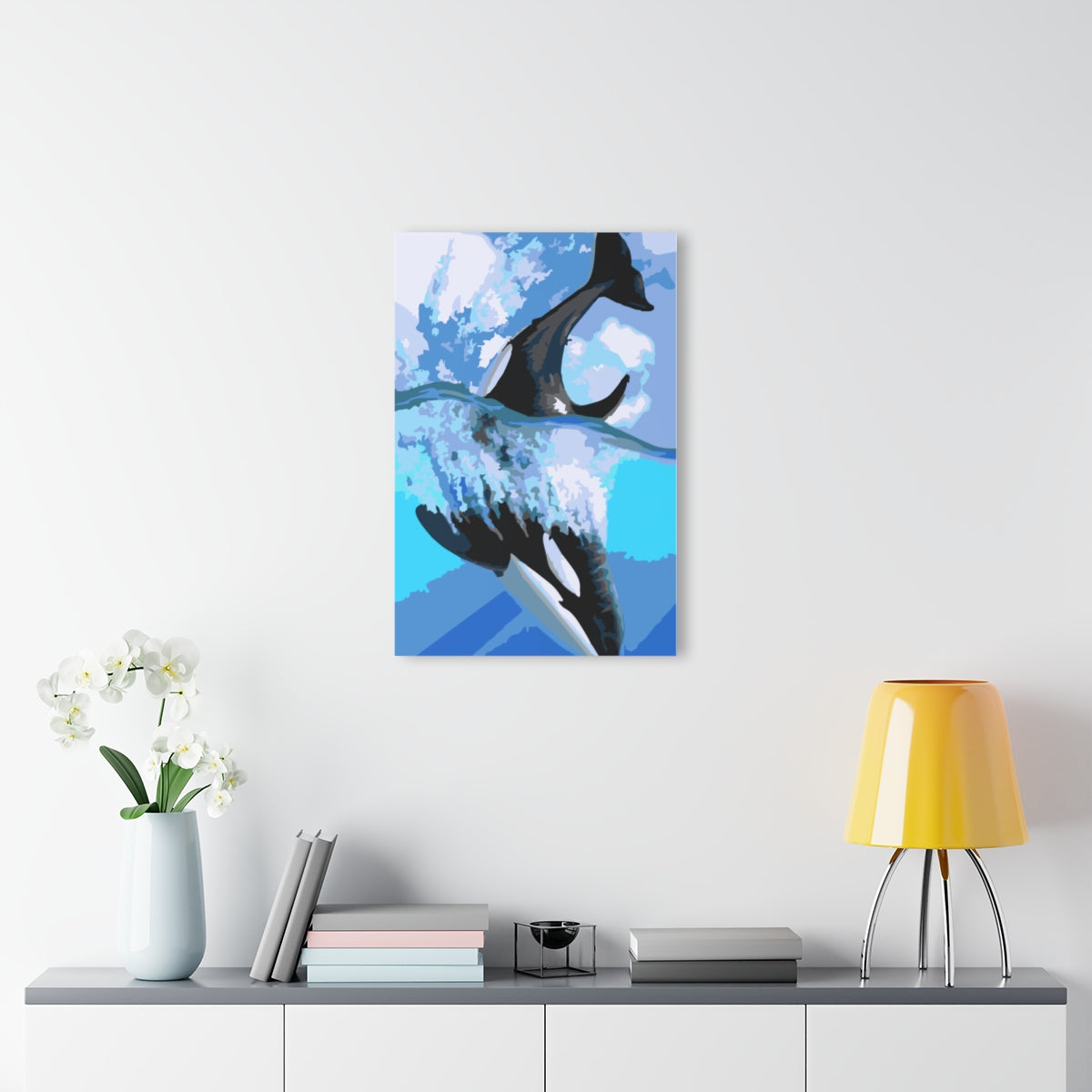 Black Whale Premium Acrylic Wall Art