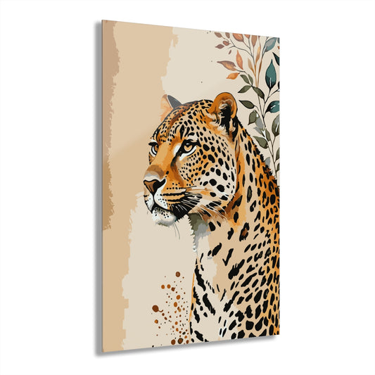 Leopard Sketch Premium Acrylic Wall Art