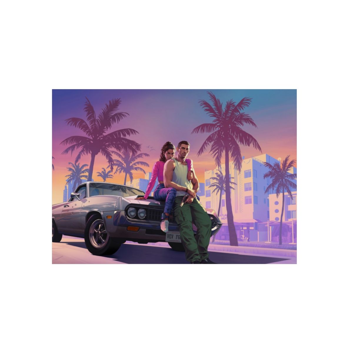 Grand Theft 4K Aluminium Composite Wall Art