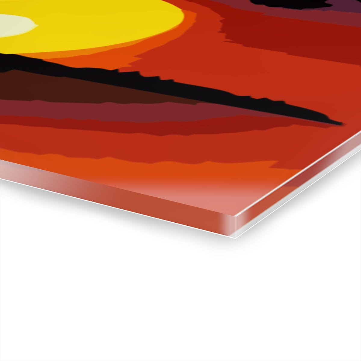 Sunset Painting Premium Acrylic Wall Art