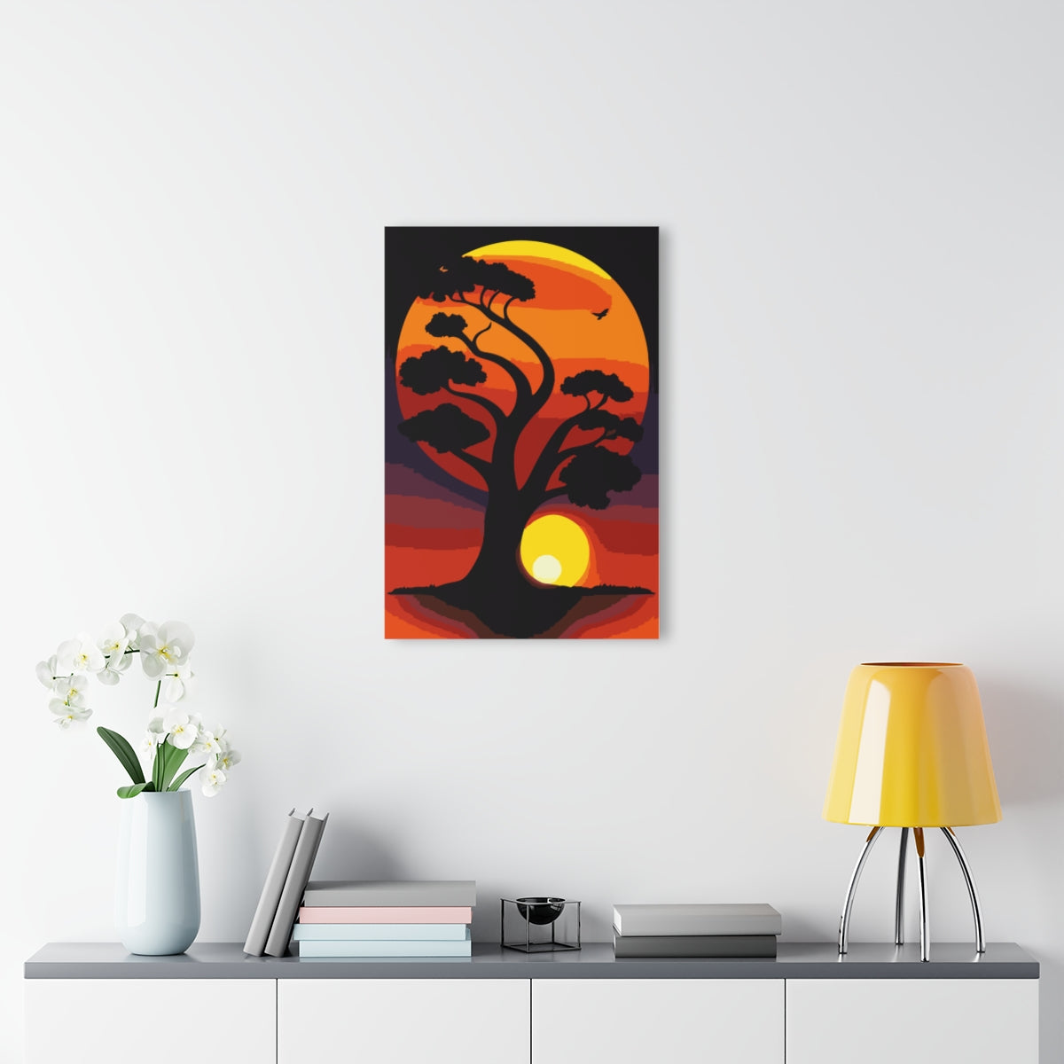 Sunset Painting Premium Acrylic Wall Art