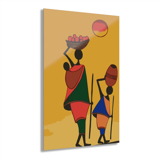 Village Women Premium Acrylic Wall Art
