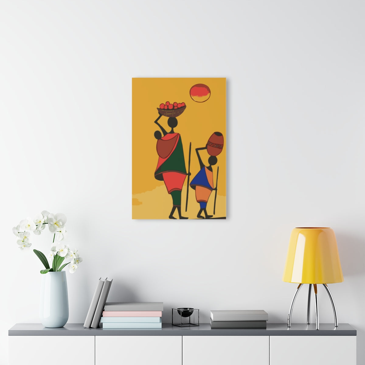 Village Women Premium Acrylic Wall Art