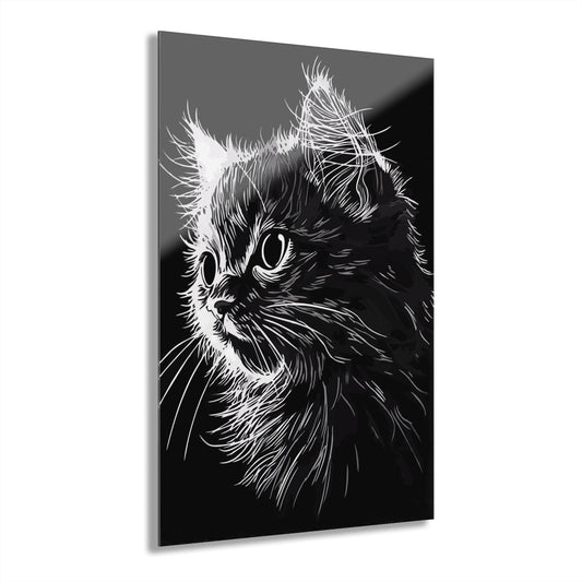 Dark Kitty Premium Acrylic Wall Art