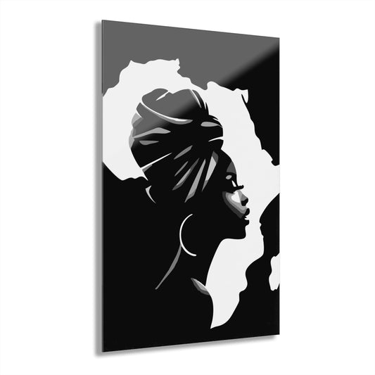 African Face Premium Acrylic Wall Art