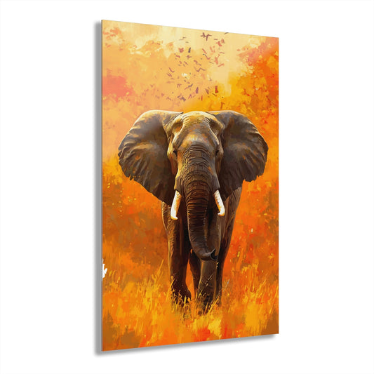 Wild Elephant Premium Acrylic Wall Art