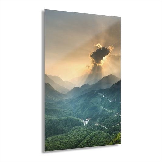 Behind Cloud Premium Acrylic Wall Art
