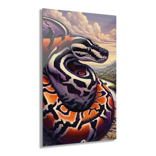 Relaxed Snake Premium Acrylic Wall Art