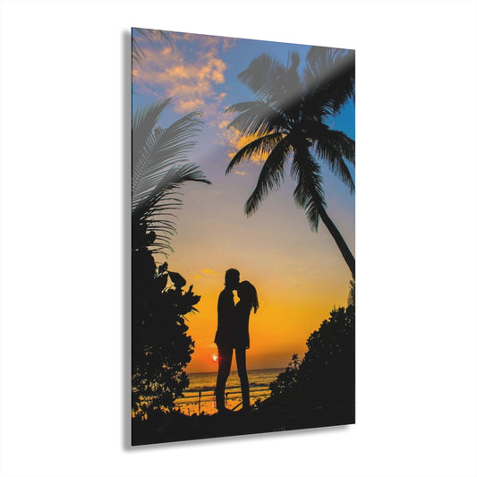 Tropic Kiss Premium Acrylic Wall Art
