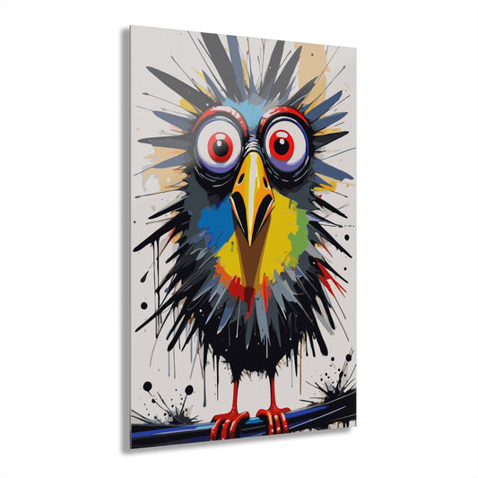Shocked Bird Premium Acrylic Wall Art