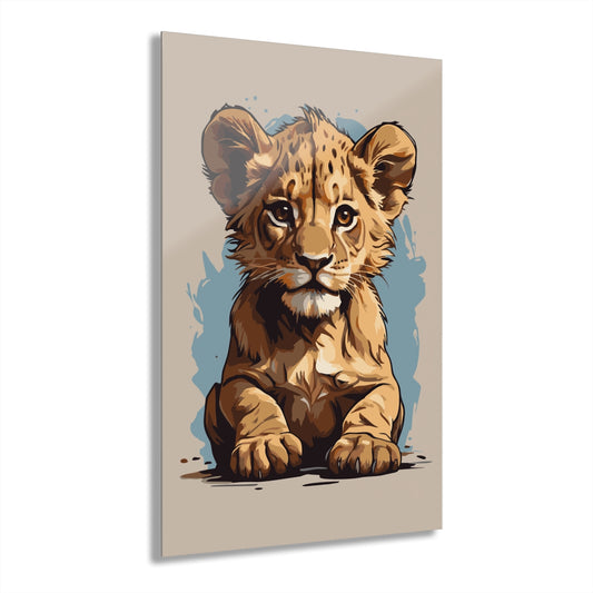 Baby Cub Premium Acrylic Wall Art